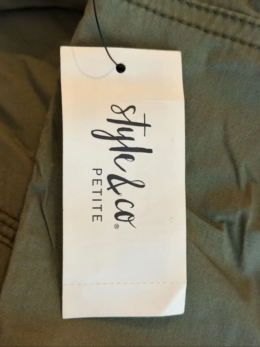 Style & co olive green Bermuda shorts size 14 petite